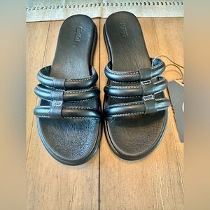OluKai Tiare Slide Black Sandals, Multiple Women’s Sizes (9, 10), NWT